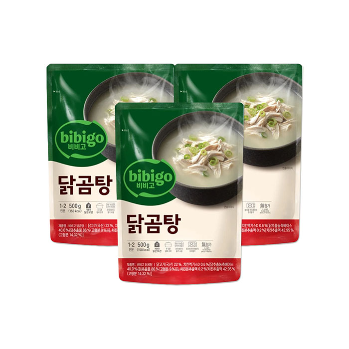 비비고 닭곰탕 500g x 3개